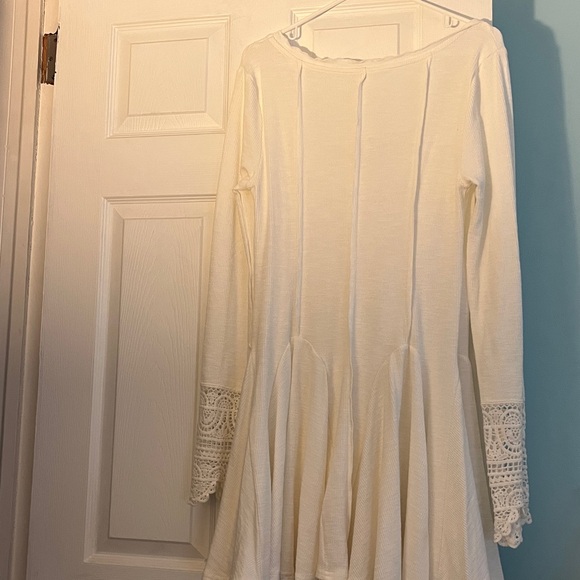 Free People Cream Ribbed Top - Picture 7 of 7